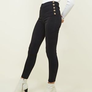 Black High Waisted Skinny Jeans Size 2